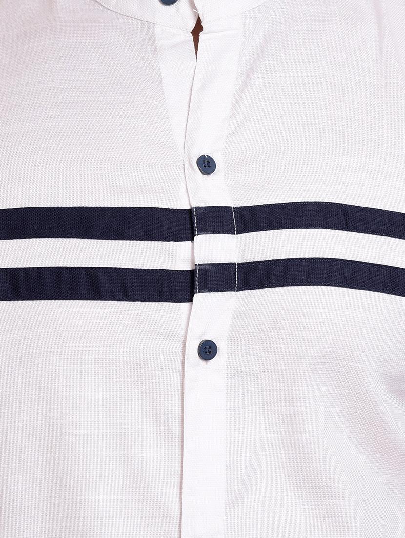 white cotton casual shirt - 15345509 - Zoom Image - 4