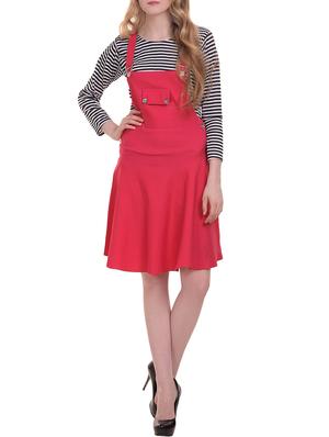 flared patch pocket dungaree dress - 15345551 - Standard Image - 4