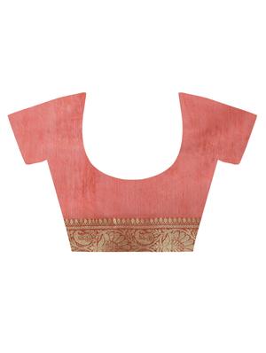 Paisley Zari Banarasi Saree with blouse - 15345644 - Standard Image - 4