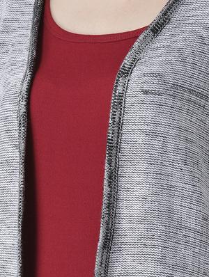 long sleeved solid cardigan - 15347455 - Standard Image - 4