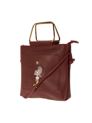 brown leatherette (pu) regular tote - 15347883 - Standard Image - 4