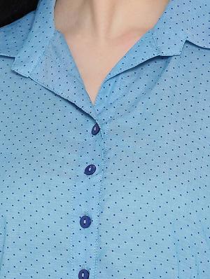polka dotted high-low tunic - 15348713 - Standard Image - 4