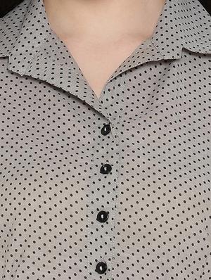 polka dotted high-low tunic - 15348714 - Standard Image - 4