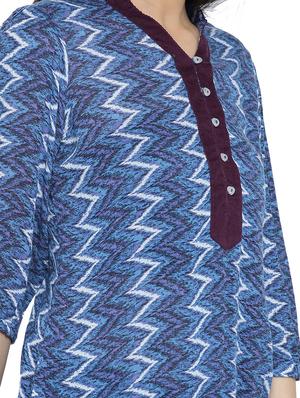 blouson printed tunic - 15348729 - Standard Image - 4