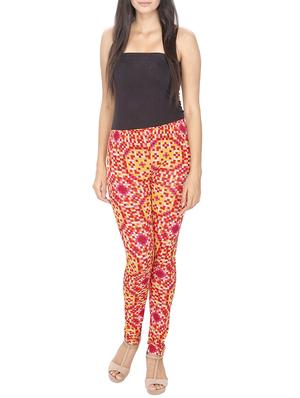 red printed legging - 15348764 - Standard Image - 4