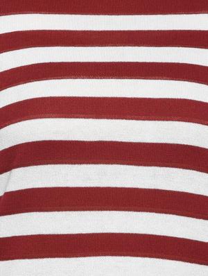 striped round neck tee - 15349430 - Standard Image - 4