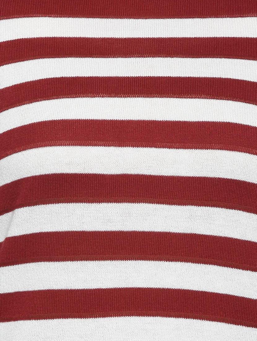 striped round neck tee - 15349430 - Zoom Image - 4
