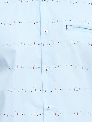 blue cotton casual shirt - 15349895 - Standard Image - 4