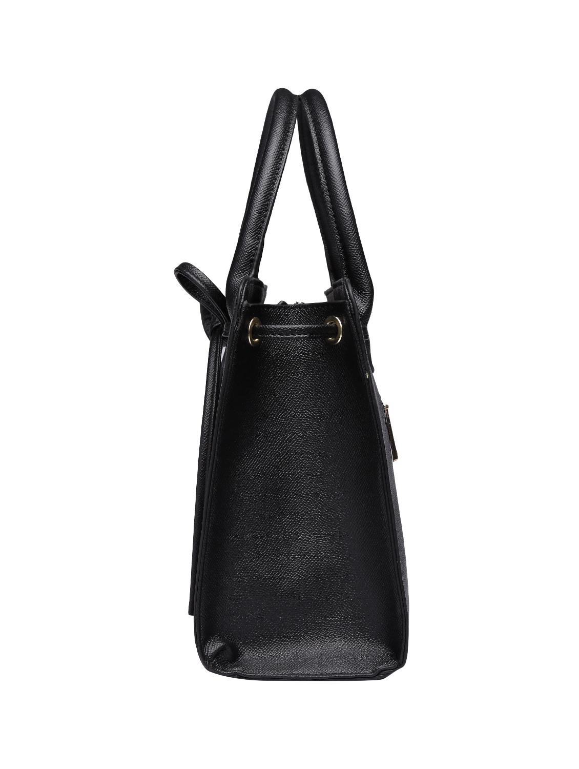 black leatherette (pu) regular handbag - 15350448 - Zoom Image - 4