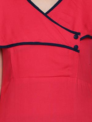 asymmetric color block kurta - 15353878 - Standard Image - 4