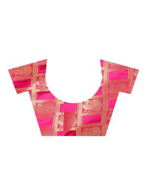zari woven banarasi saree with blouse - 15354315 - Standard Image - 4