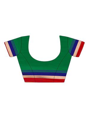 striped zari border saree - 15354578 - Standard Image - 4