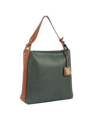 green leatherette (pu) regular handbag - 15360261 - Standard Image - 4