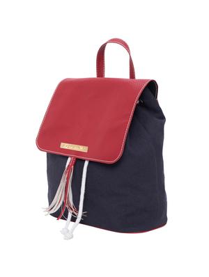 blue canvas fashion backpack - 15361365 - Standard Image - 4
