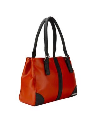 red leatherette (pu) combo handbag - 15361423 - Standard Image - 4