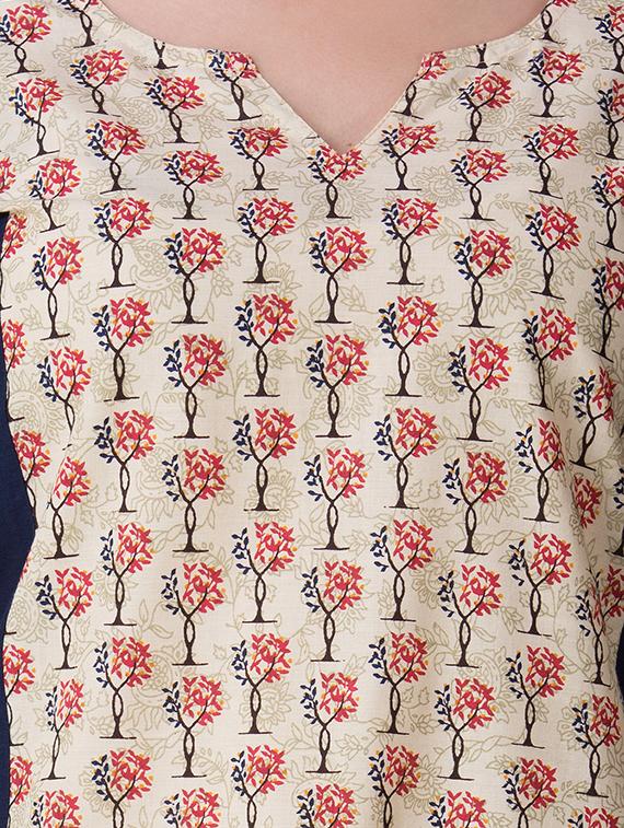 printed straight kurta - 15362689 - Zoom Image - 4