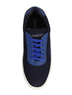 blue canvas lace up sneakers - 15363374 - Standard Image - 4