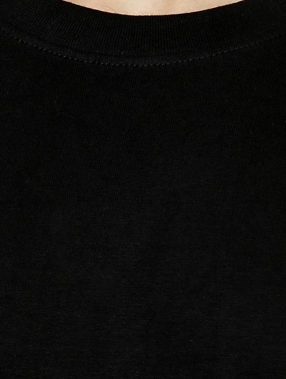 black cotton t-shirt - 15364030 - Zoom Image - 4