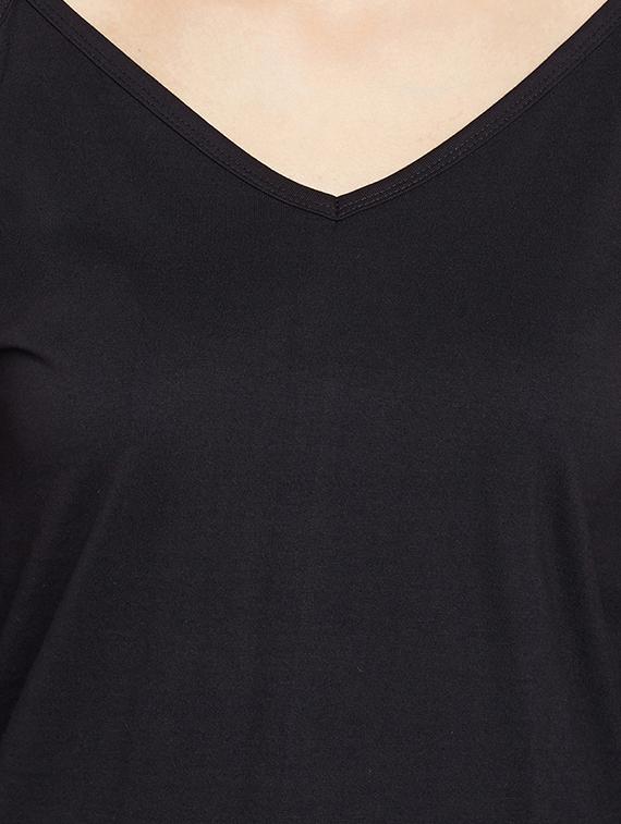 cold shoulder solid top - 15366055 - Zoom Image - 4