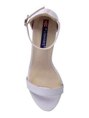 white ankle strap sandals - 15367064 - Standard Image - 4