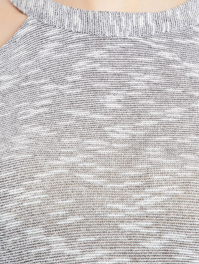 single cold shoulder knitted top - 15367887 - Zoom Image - 4