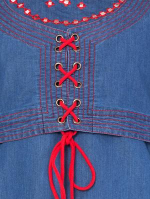 embroidered straight kurta - 15375354 - Standard Image - 4