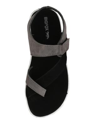 black fabric back strap sandals - 15375373 - Standard Image - 4