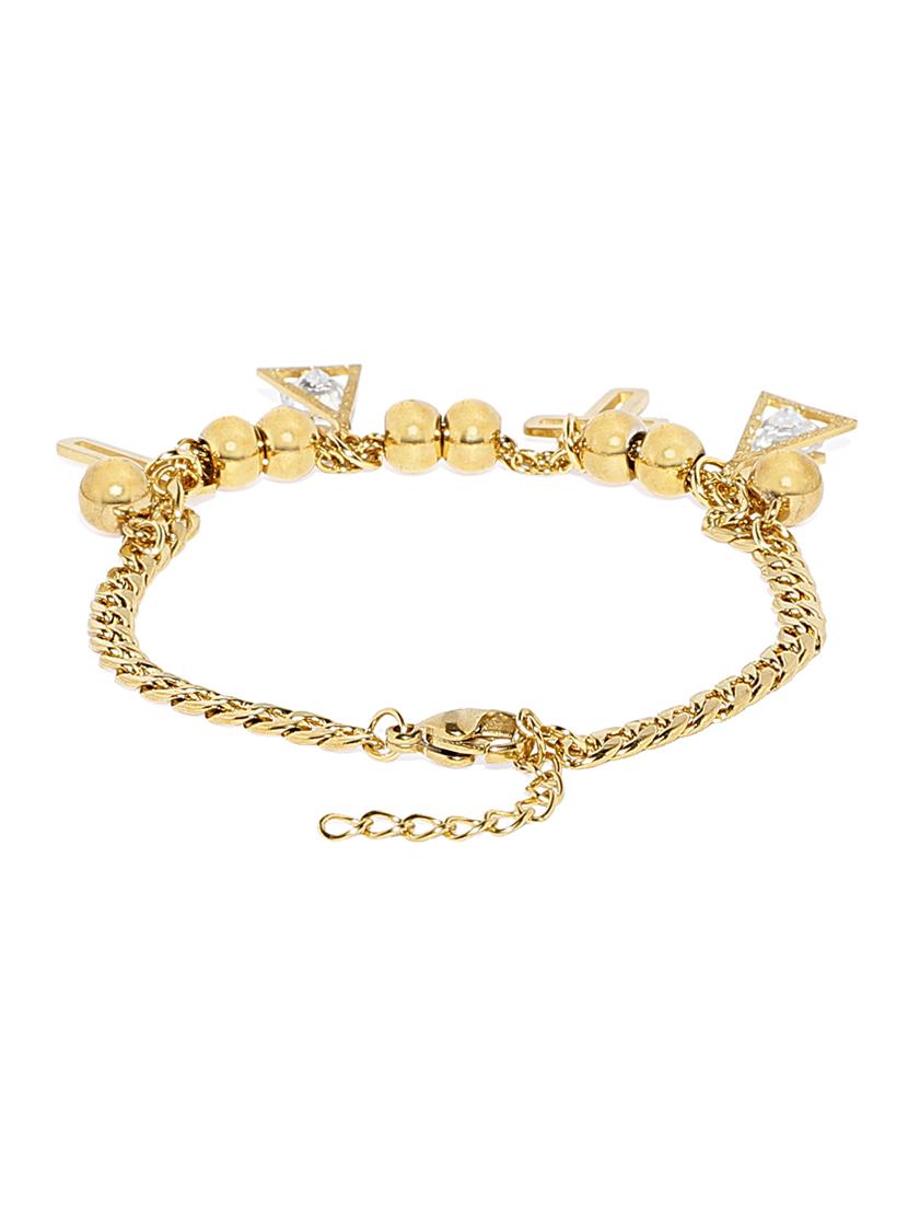 gold metal links bracelet - 15375422 - Zoom Image - 4