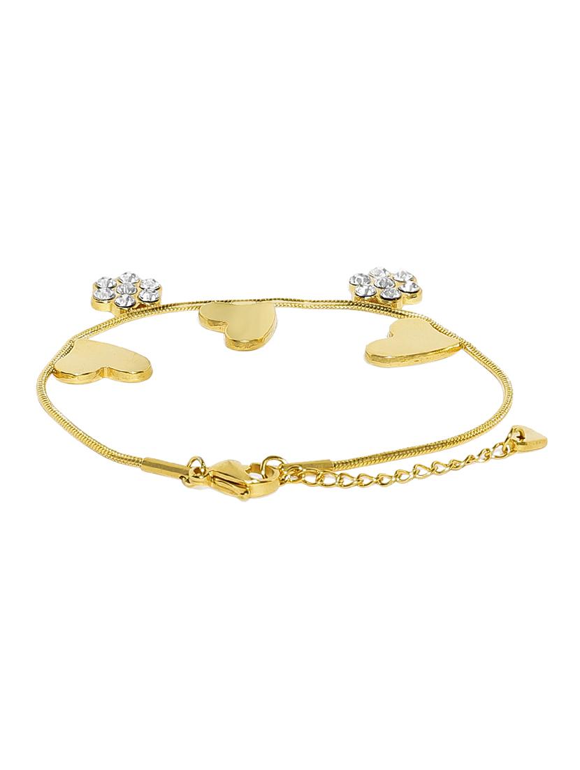 gold metal links bracelet - 15375557 - Zoom Image - 4