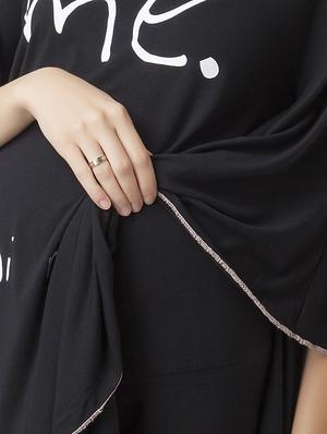 Printed maternity wear poncho - 15376026 - Standard Image - 4