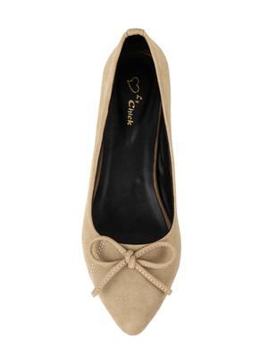 beige slip on pumps - 15379500 - Standard Image - 4