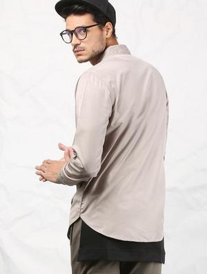 beige polyester casual jacket - 15379744 - Standard Image - 4