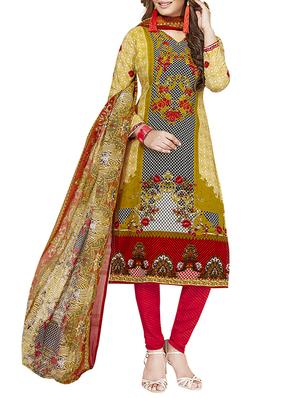 multi colored unstitched combo suit - 15381304 - Standard Image - 4