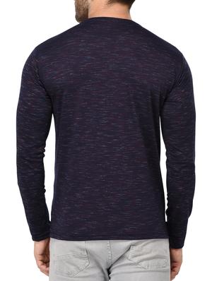 navy blue cotton blend t-shirt - 15382189 - Standard Image - 4