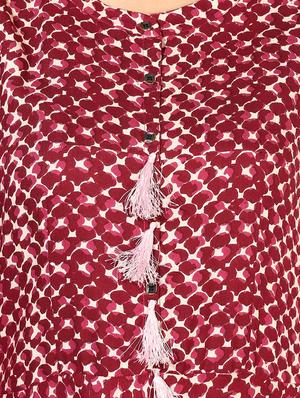 flared animal print kurta - 15382885 - Standard Image - 4