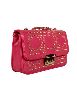 pink leatherette (pu) regular sling bag - 15384499 - Standard Image - 4