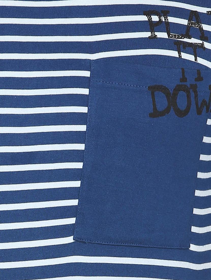 blue cotton pocket t-shirt - 15384730 - Zoom Image - 4