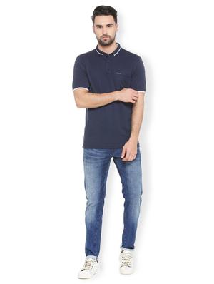 navy blue cotton pocket t-shirt - 15384757 - Standard Image - 4