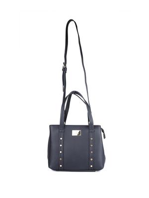 black leatherette (pu) regular sling bag - 15385162 - Standard Image - 4