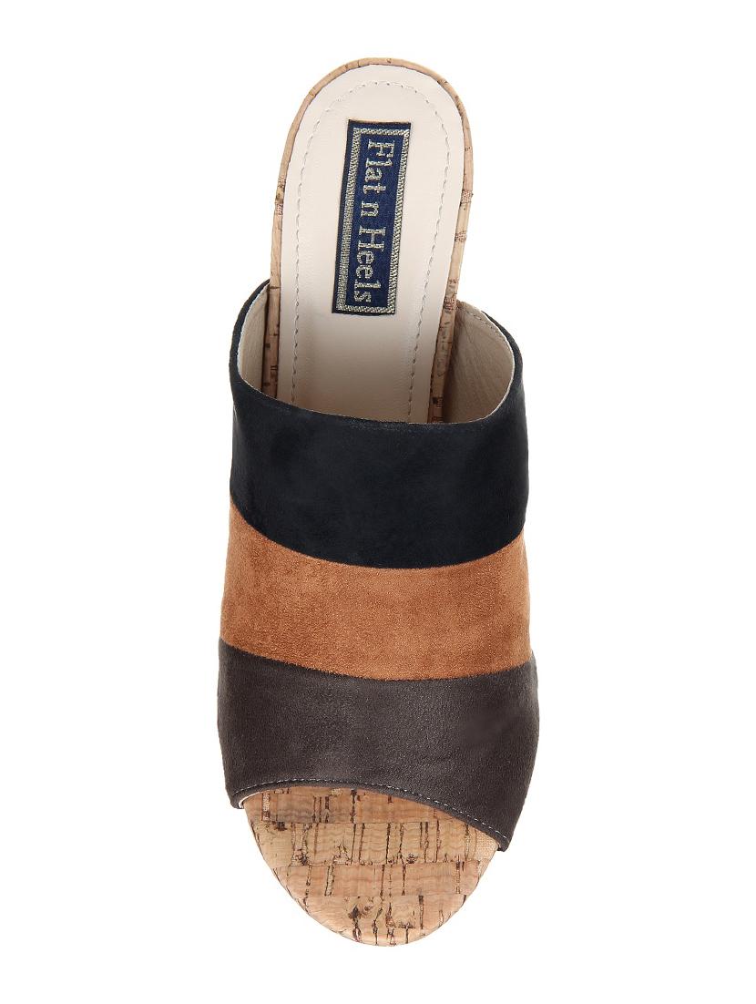 black suede mules sandals - 15386122 - Zoom Image - 4