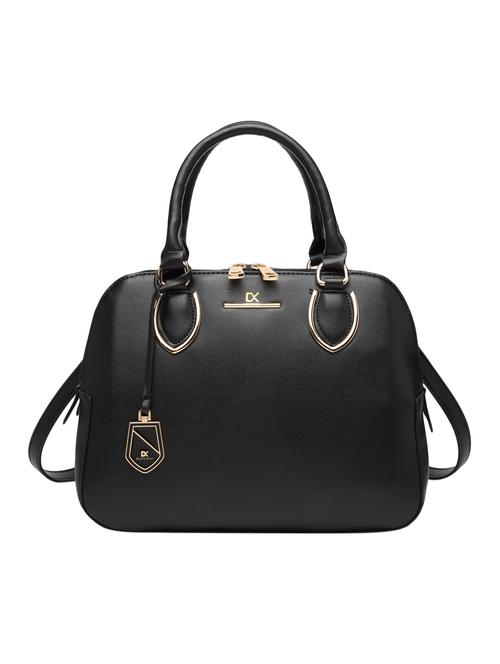 black leatherette (pu) regular handbag - 15386305 - Standard Image - 1
