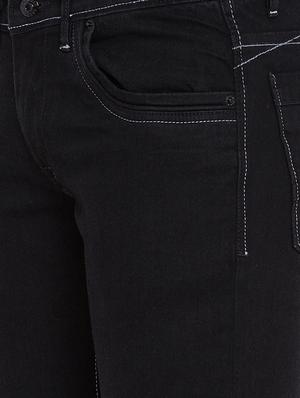 black denim plain jeans - 15386630 - Standard Image - 4