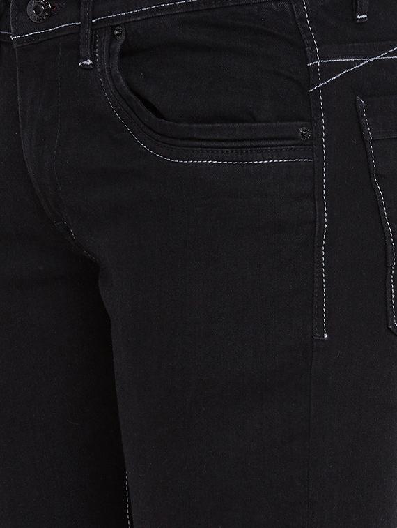 black denim plain jeans - 15386630 - Zoom Image - 4