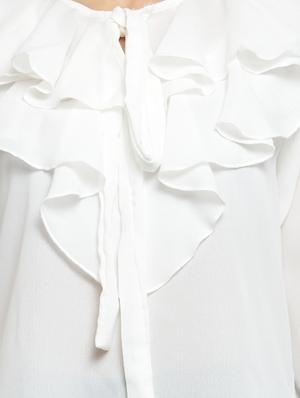bell sleeved ruffled top - 15387262 - Standard Image - 4