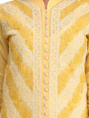 Chikankari straight kurta - 15387291 - Standard Image - 4