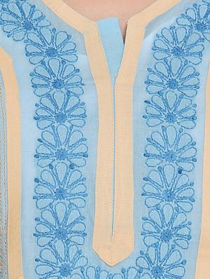 chikankari straight kurta - 15387314 - Standard Image - 4
