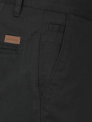 black cotton blend chinos - 15389758 - Standard Image - 4