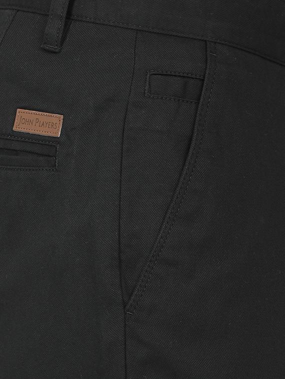 black cotton blend chinos - 15389758 - Zoom Image - 4