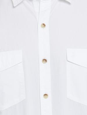 white cotton casual shirt - 15389888 - Standard Image - 4