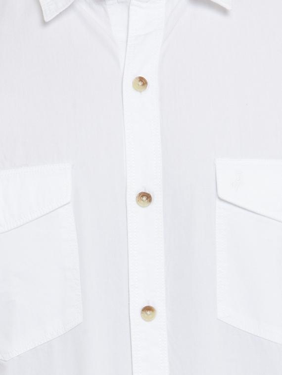 white cotton casual shirt - 15389888 - Zoom Image - 4